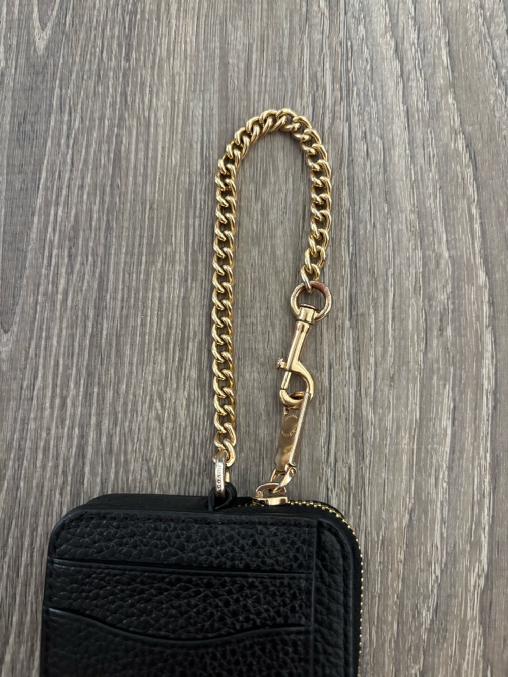 Coach Black Zip Card Case Wallet In Signature Canvas - Picture 5 of 9